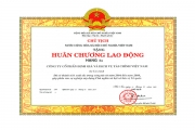 Huân chương Lao động Hạng Ba - Công ty CP Định giá và Dịch vụ tài chính Việt Nam